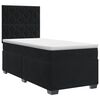 vidaXL Boxspringbett mit Matratze Schwarz 100 x 200 cm Samt