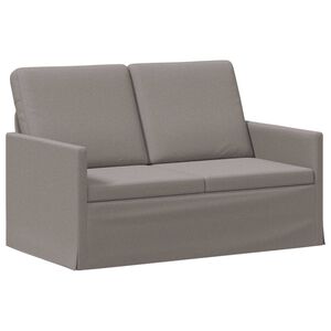 vidaXL 2-Sitzer Sofa Taupe 130 x 81 x 82 cm Stoff