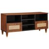 vidaXL TV-Schr&auml;nk mit Regal Braun 100 x 33,5 x 46 cm Massivholz Mango