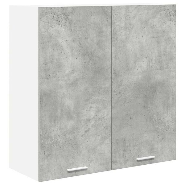 vidaXL H&auml;ngeschrank mit T&uuml;r Beton Grau 80 x 31 x 80 cm Holzwerkstoff