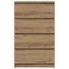 vidaXL Sideboard Artisan-Eiche 60x35x98,5 cm Holzwerkstoff