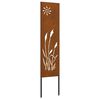 vidaXL Garten Sichtschutz-Leinwand Rostoptik 32 x 140 cm