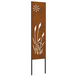 vidaXL Garten Sichtschutz-Leinwand Rostoptik 32 x 140 cm