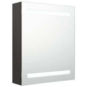 vidaXL LED-Bad-Spiegelschrank Anthrazit 50x14x60 cm