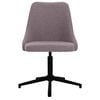 vidaXL Esszimmerstuhl Drehbar Taupe Stoff