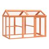 vidaXL Freilaufgehege Braun 141x94x104 cm Massivholz Kiefer