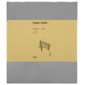 vidaXL Tischdecke 5 stk. Rechteckig Hellgrau 140 x 140 cm Polyester