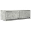 vidaXL TV-Schrank Betongrau 80x31x25,5 cm Holzwerkstoff