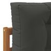 vidaXL Outdoor-Sofagarnitur mit Kissen 2 St&uuml;ck Natur und Anthrazit