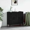 vidaXL Sideboard Schwarz Eichen-Optik 90 x 34 x 80 cm Holzwerkstoff