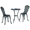 vidaXL Garten Bistro Set 3 pcs Gr&uuml;n Aluminium