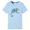 Kinder-Kurzarmshirt Hellblau 116