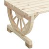 vidaXL Gartentisch 115x55x65 cm Massivholz Tanne
