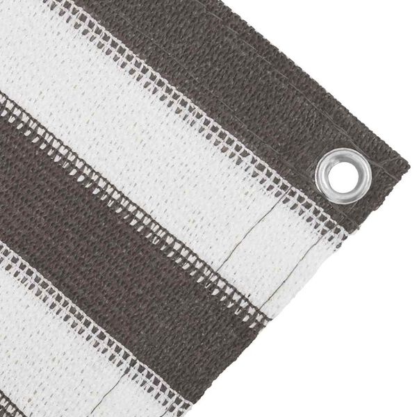 vidaXL Zeltteppich Anthrazit und Wei&szlig; 400x400 cm HDPE