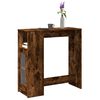 vidaXL Bartisch mit Regal Räuchereiche 101x40x103,5 cm Holzwerkstoff