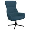 vidaXL Relaxsessel Blau Samt