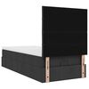 vidaXL Ottoman-Bett mit Matratze & LEDs Schwarz 90x190 cm Stoff