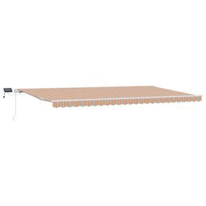 vidaXL Ausziehbare Markise Mehrfarbig 600 x 300 cm Stoff und Aluminium