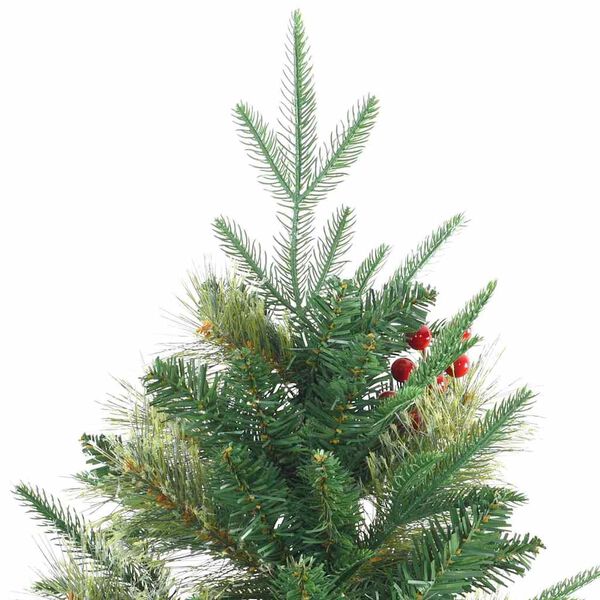 vidaXL K&uuml;nstlicher klappbarer Weihnachtsbaum mit St&auml;nder Gr&uuml;n 240 cm