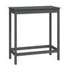 vidaXL Bartisch Grau 100x50x110 cm Massivholz Kiefer