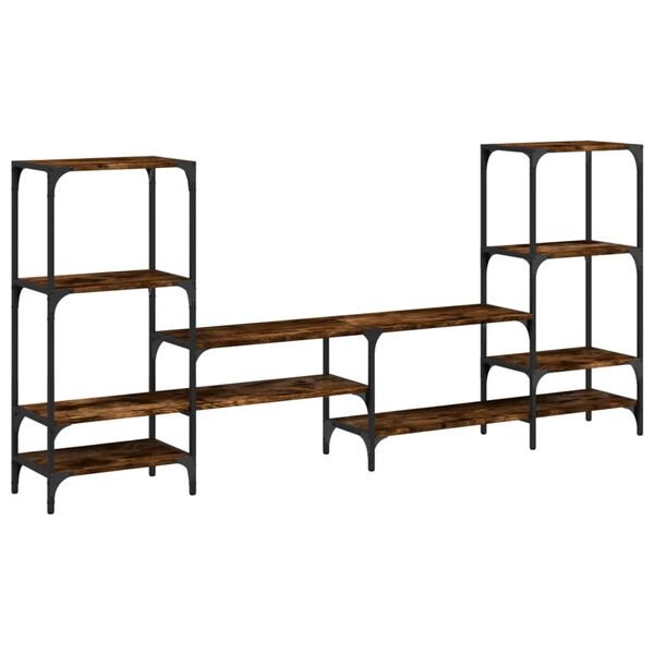 vidaXL TV-Schrank Räuchereiche 206,5x28,5x95 cm Holzwerkstoff