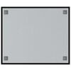 vidaXL Magnettafel Wandmontage Schwarz 60x50 cm Hartglas