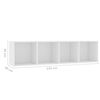 vidaXL B&uuml;cherregal/TV-Schrank Wei&szlig; 143&times;30&times;36 cm