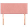 vidaXL Kopfteil Rosa 100x5x78/88 cm Samt