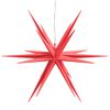 vidaXL LED-Weihnachtsstern Faltbar Rot 57 cm