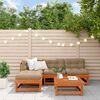 vidaXL Garten-Lounge-Set 5 pcs Wachsbraun Massives Kiefernholz