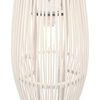 vidaXL Pendelleuchte Weiß Weide 40W 27x68 cm Oval E27