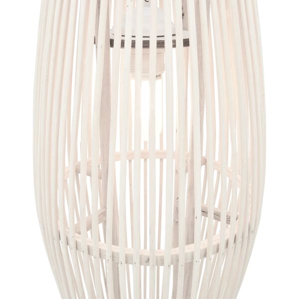 vidaXL Pendelleuchte Weiß Weide 40W 27x68 cm Oval E27