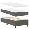 vidaXL Boxspringbett mit Matratze Dunkelgrau 90 x 190 cm Stoff