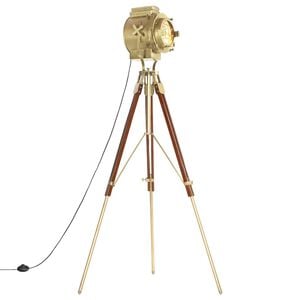 vidaXL Stehleuchte Dreibein Massivholz Mango 193 cm