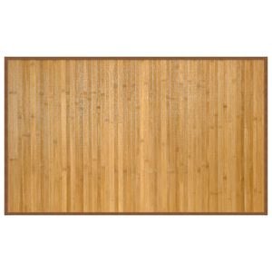 vidaXL Teppich Rechteckig Natur 60x100 cm Bambus