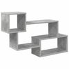 vidaXL Schwebendes Regal Wandhalterung Grau 87 x 20 x 55 cm