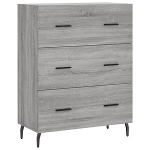 vidaXL Sideboard Grau Sonoma 69,5x34x90 cm Holzwerkstoff
