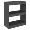 vidaXL B&uuml;cherregal/Raumteiler Grau 60x30x71,5 cm Massivholz Kiefer