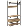 vidaXL Kleiderschrank Artisan-Eiche 89 x 39 x 184.5 cm Holzwerkstoff