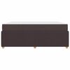 vidaXL Bettgestell mit Matratze Dunkelbraun 180 x 200 cm Stoff
