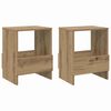 vidaXL Magazinregal 2 pcs Artisan-Eiche 35 x 30 x 45 cm