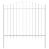 vidaXL Gartenzaun WOERDEN 7 stk. 170 x 165 cm Wei&szlig;