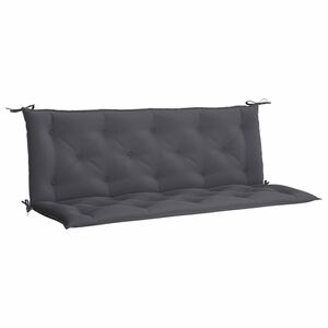 vidaXL Gartenbank-Auflage Anthrazit 150x(50+50)x7 cm Oxford-Gewebe