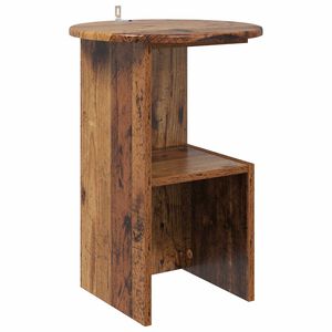 vidaXL Beistelltisch Altholz &Oslash; 39,5 x 55 cm Holzwerkstoff