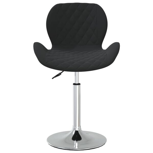 vidaXL Esszimmerst&uuml;hle 4 Stk. Drehbar Schwarz Samt