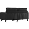 vidaXL 2-Sitzer-Sofa Schwarz 140 cm Kunstleder
