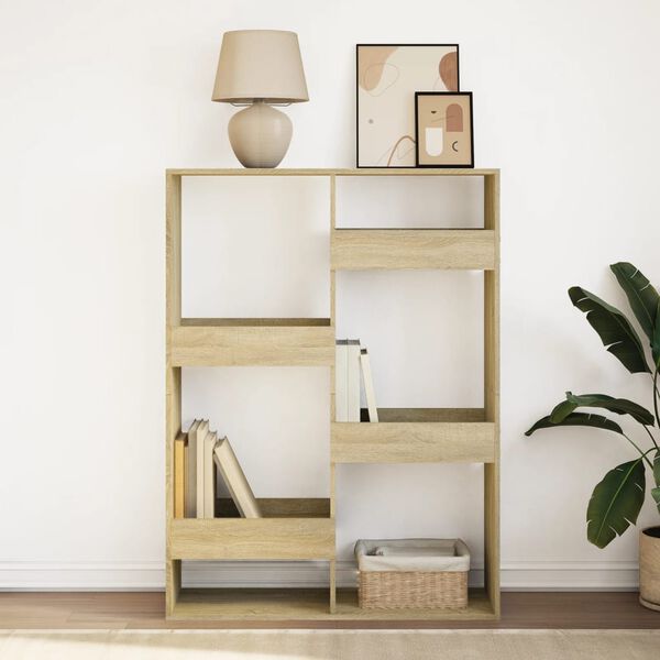 vidaXL B&uuml;cherregal Sonoma-Eiche 100x33x135 cm Holzwerkstoff