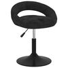vidaXL Esszimmerst&uuml;hle 2 Stk. Drehbar Schwarz Samt
