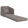 vidaXL Schlafsofa 60cm Taupe Stoff