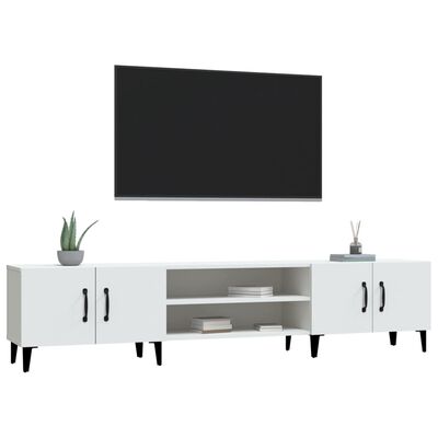vidaXL TV-Schrank Weiß 180x31,5x40 cm Holzwerkstoff